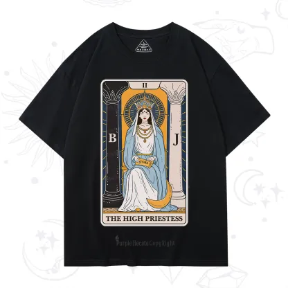 Purplehecate The High Priestess Tarot Card T-Shirt