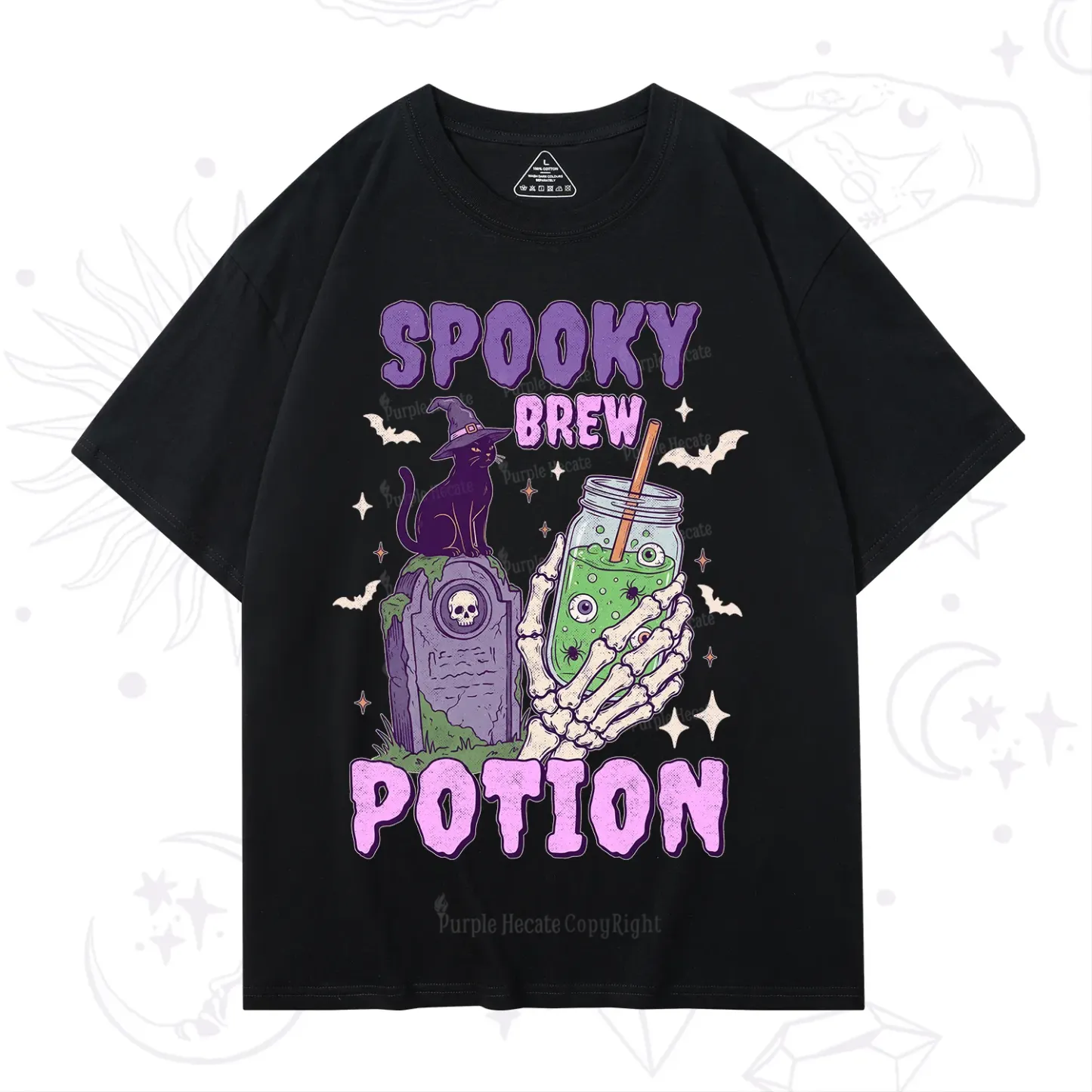 Purplehecate Spooky Brew Potion Halloween T-Shirt