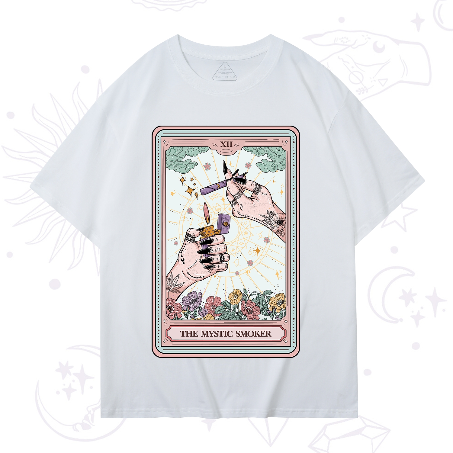 Purplehecate The Mystic Smoker Tarot Card T-Shirt