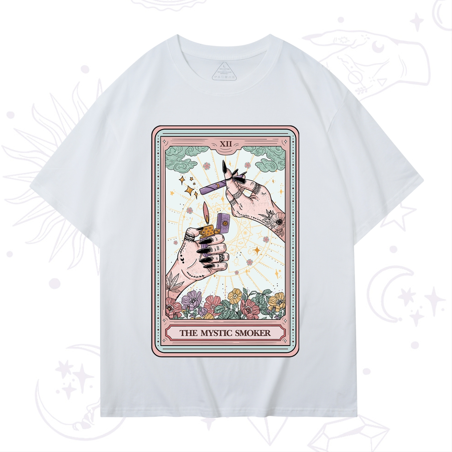 Purplehecate The Mystic Smoker Tarot Card T-Shirt