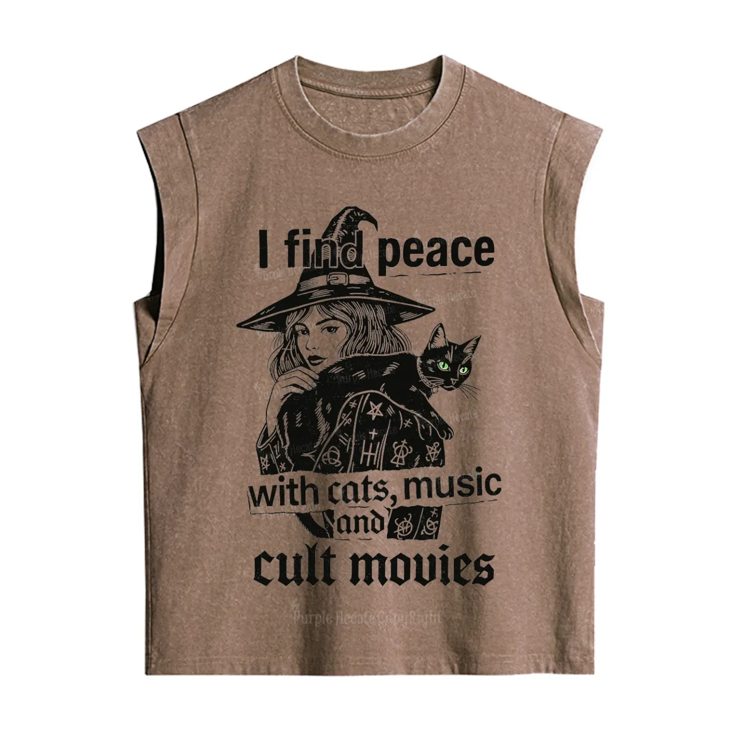 [Copy]Purplehecate Mothman Vintage Washed Tank