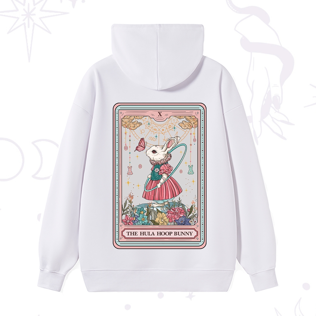 Purplehecate The Hula Hoop Bunny Tarot Hoodie