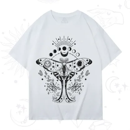Purplehecate Moonlit Celestial Moth T-Shirt