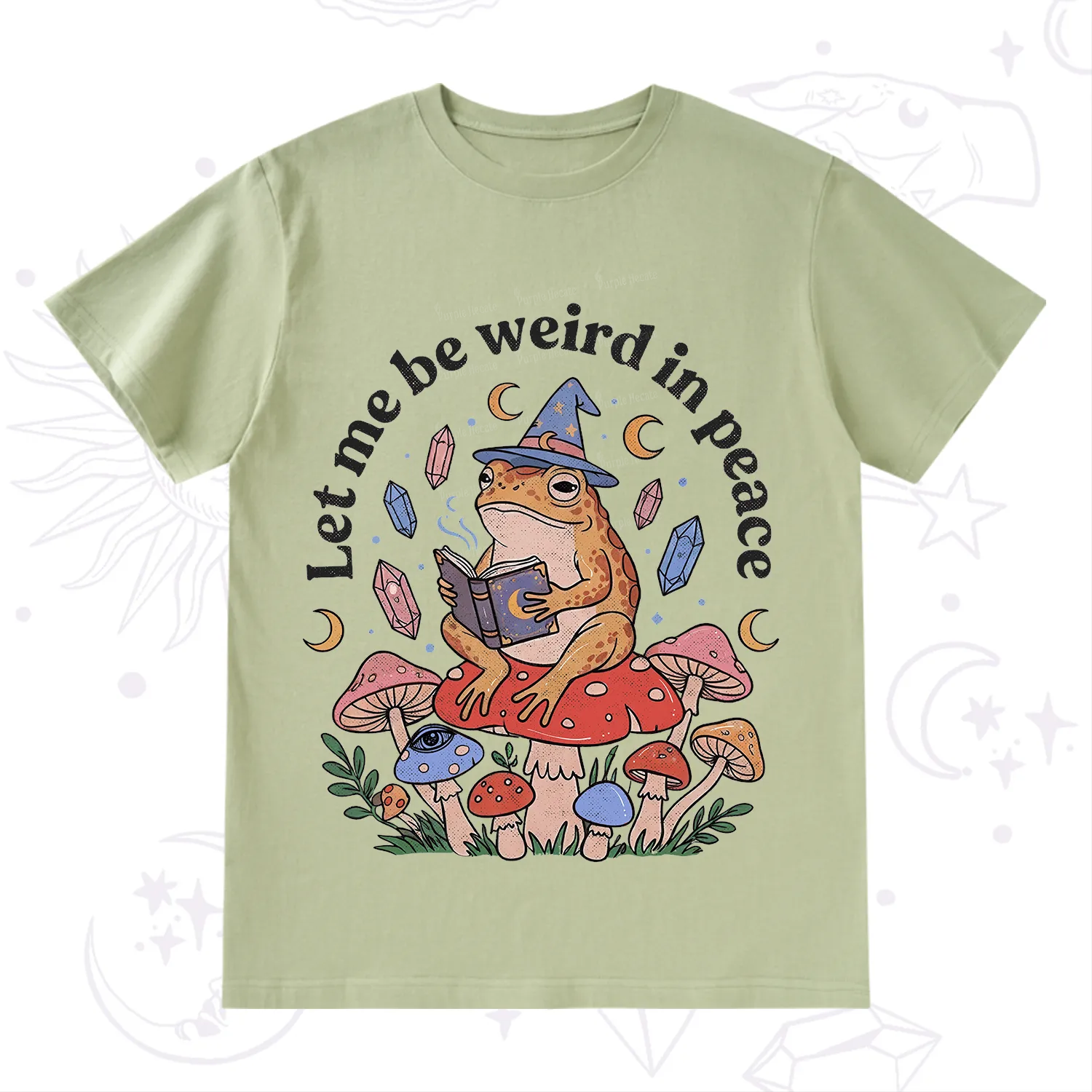 Purplehecate Let Me Be Weird in Peace Frog T-Shirt