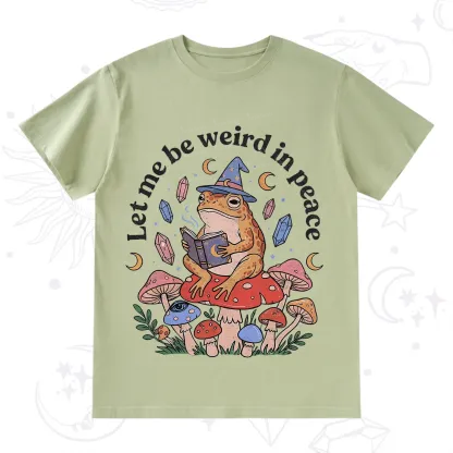 Purplehecate Let Me Be Weird in Peace Frog T-Shirt