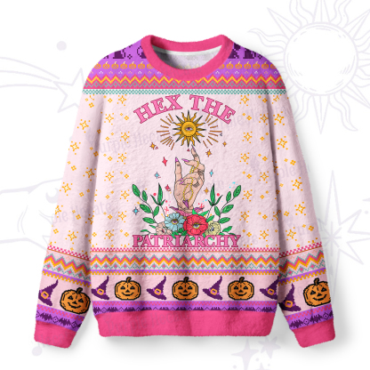 Purplehecate Hex The Patriarchy Witchy Ugly Halloween Sweatshirts