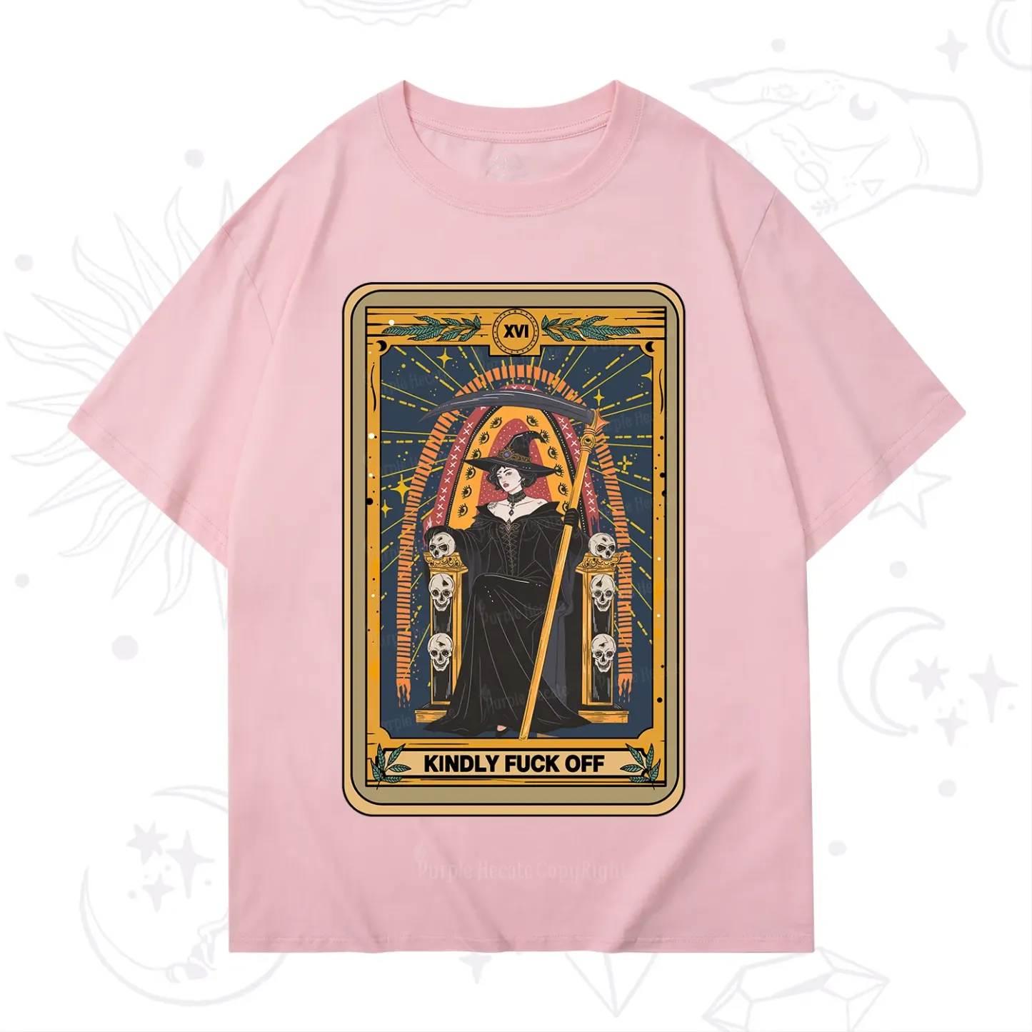Purplehecate The Kindly Fuck Off Tarot T-Shirt