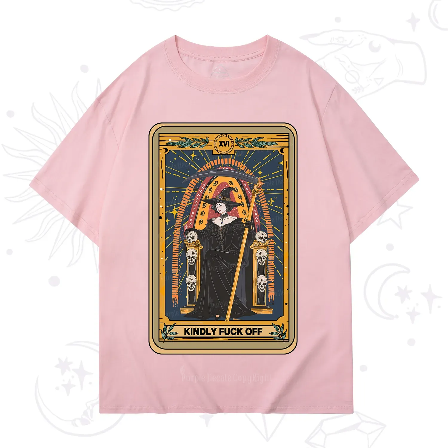 Purplehecate The Kindly Fuck Off Tarot T-Shirt