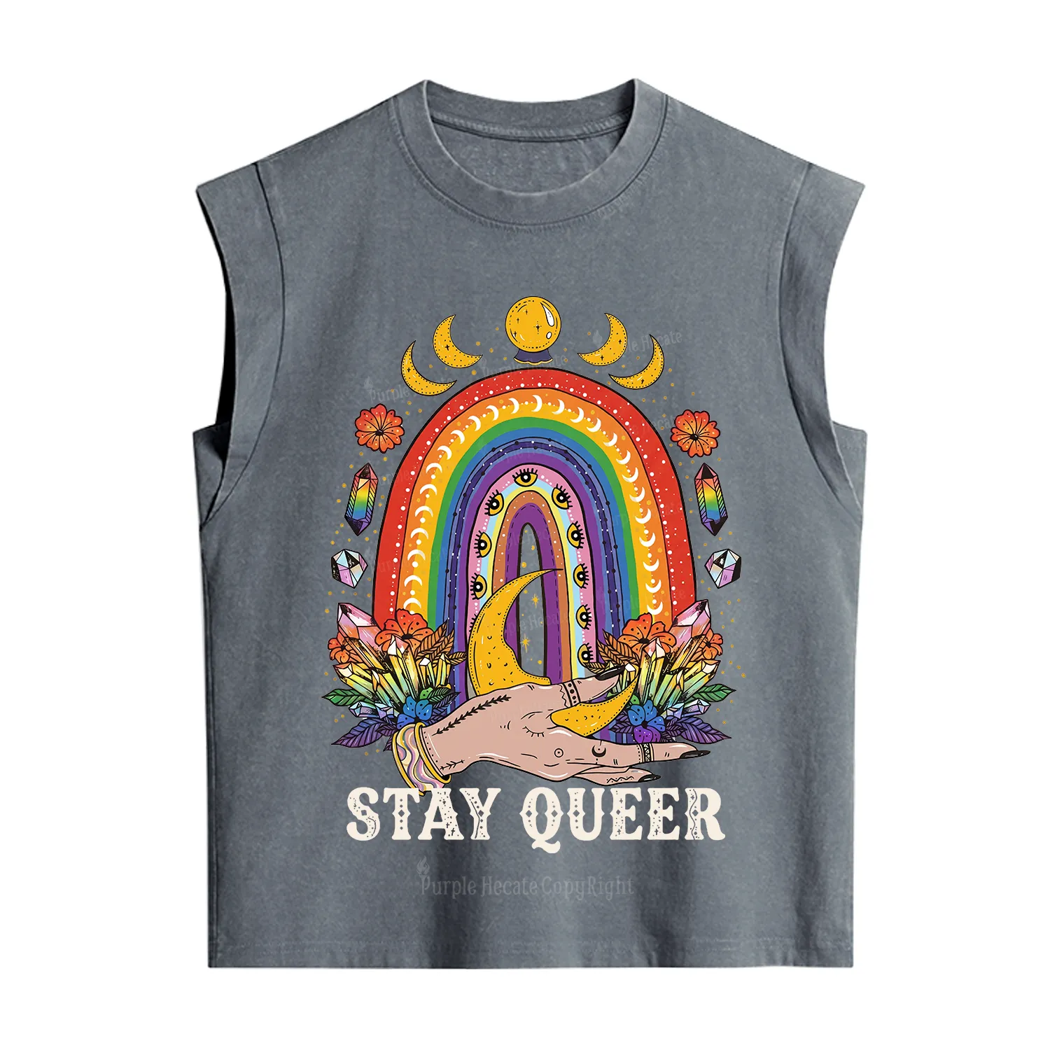 Purplehecate Stay Queer Vintage Washed Tank