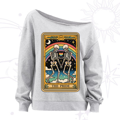 Purplehecate The Pride Tarot Off The Shoulder Sweatshirt