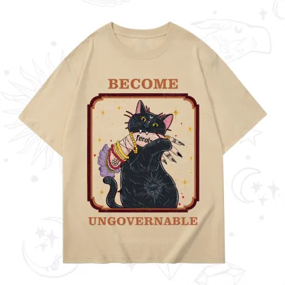 Purplehecate Become Ungovernable Cat T-Shirt