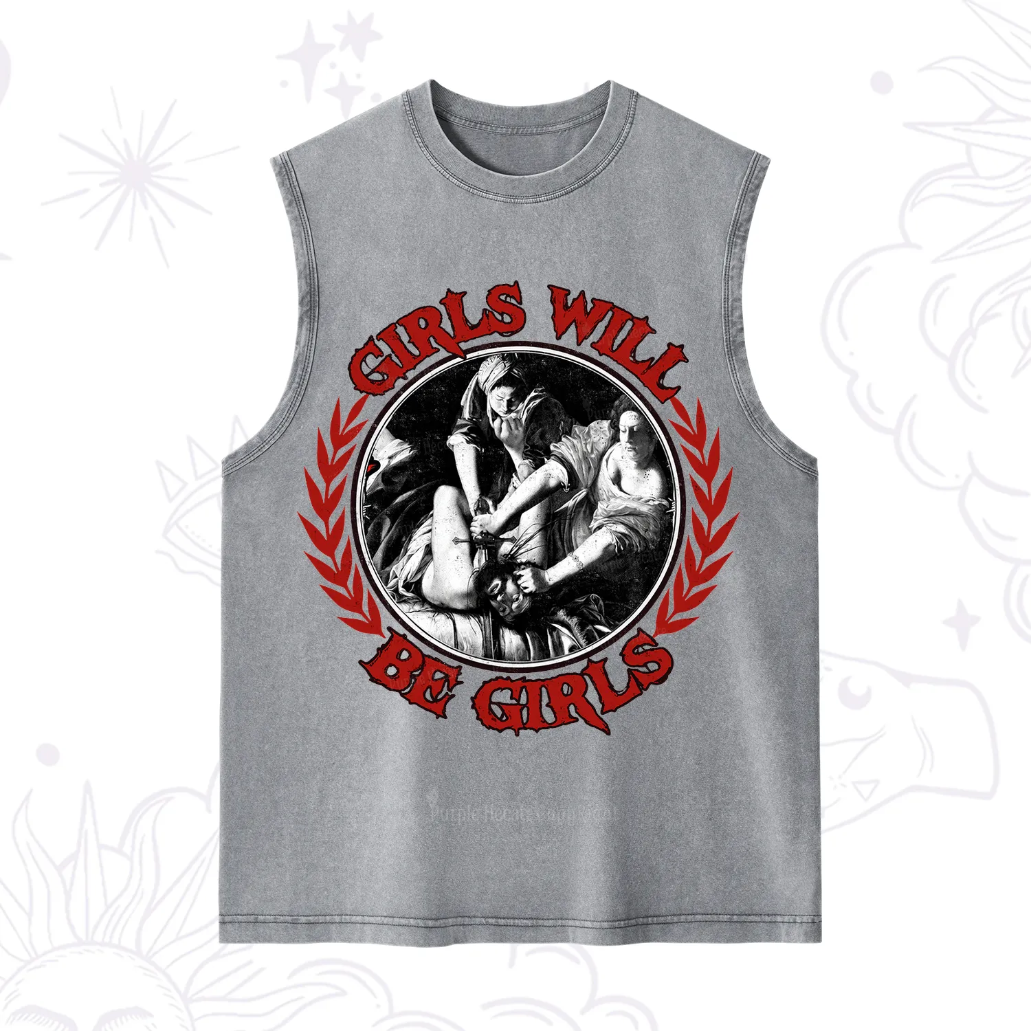 Purplehecate Girls Will Be Girls Witch Washed Tank