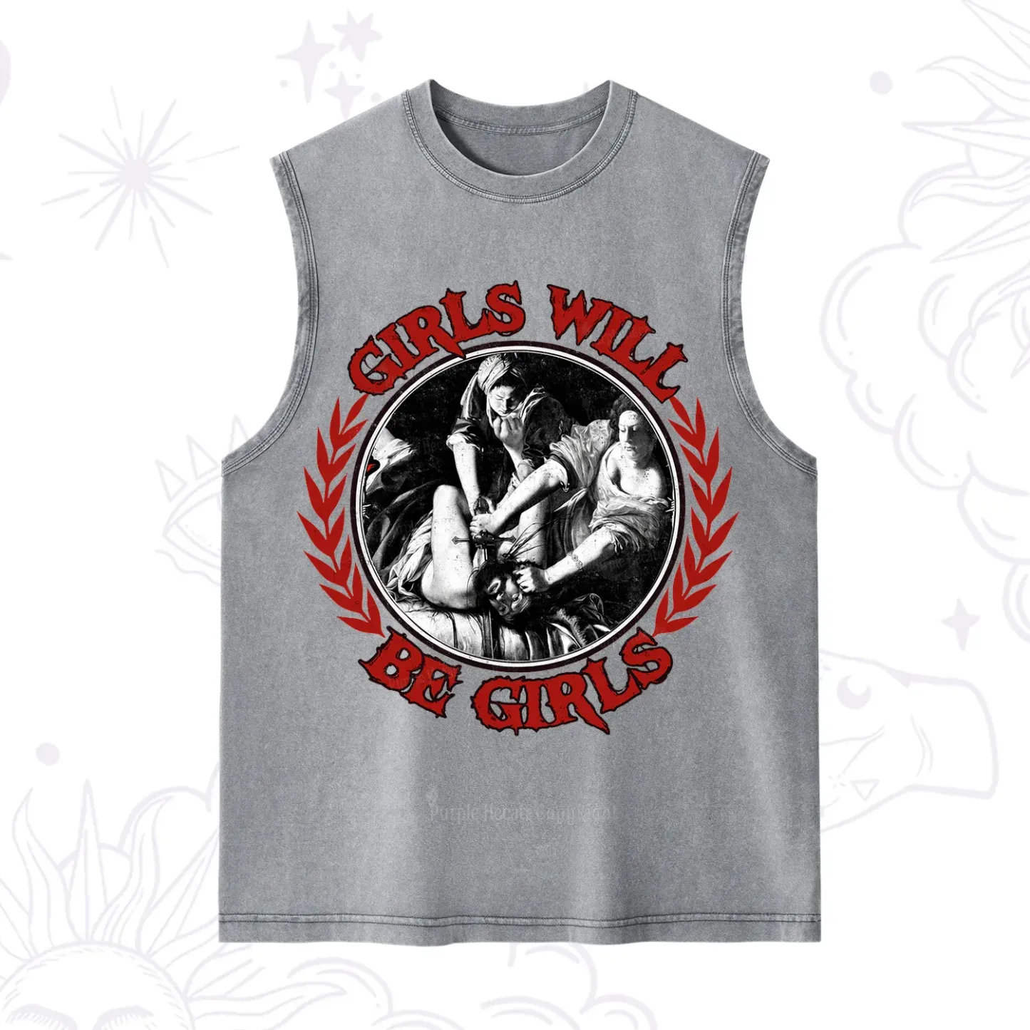 Purplehecate Girls Will Be Girls Witch Washed Tank