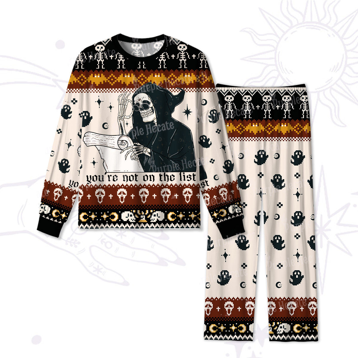 Purplehecate You're Not On The List Halloween Pajamas