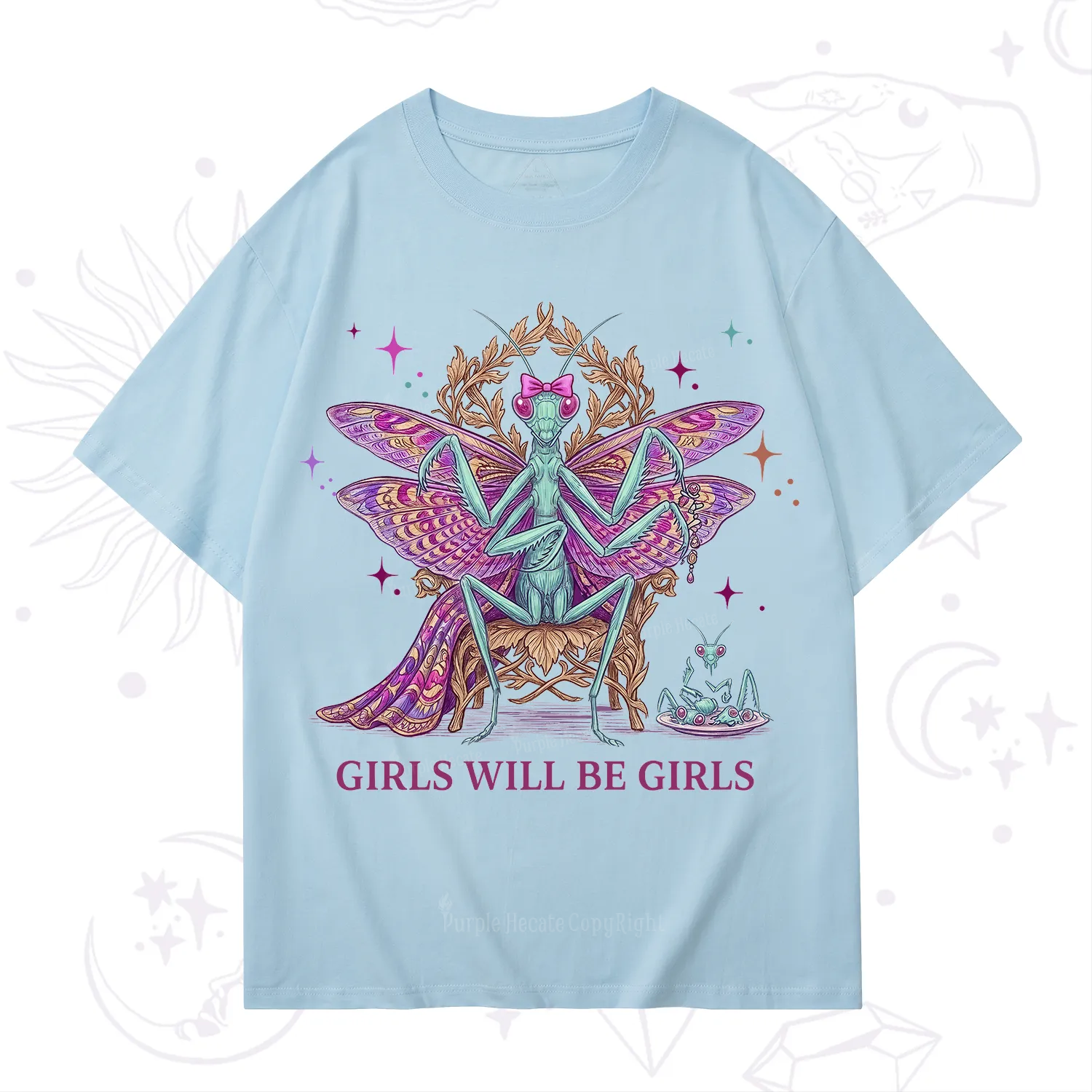 Purplehecate Girls Will Be Girls Mantis Queen T-Shirt
