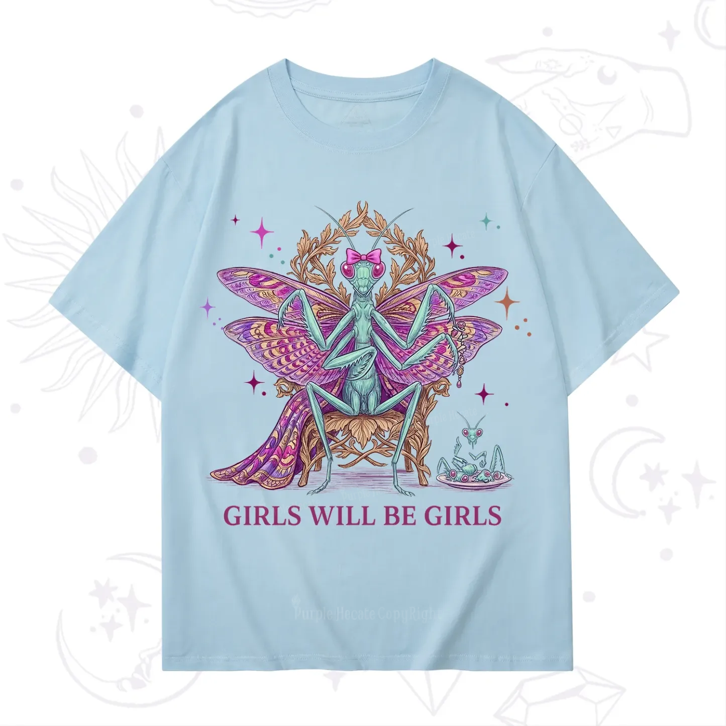 Purplehecate Girls Will Be Girls Mantis Queen T-Shirt