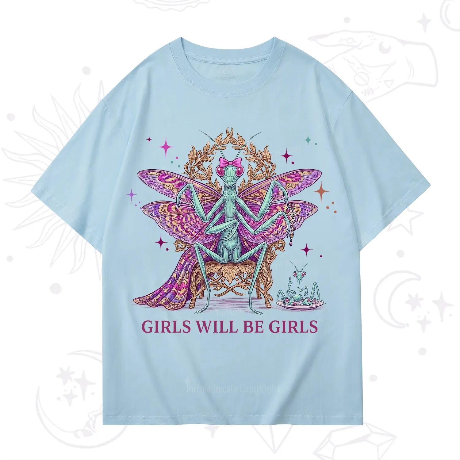 Purplehecate Girls Will Be Girls Mantis Queen T-Shirt