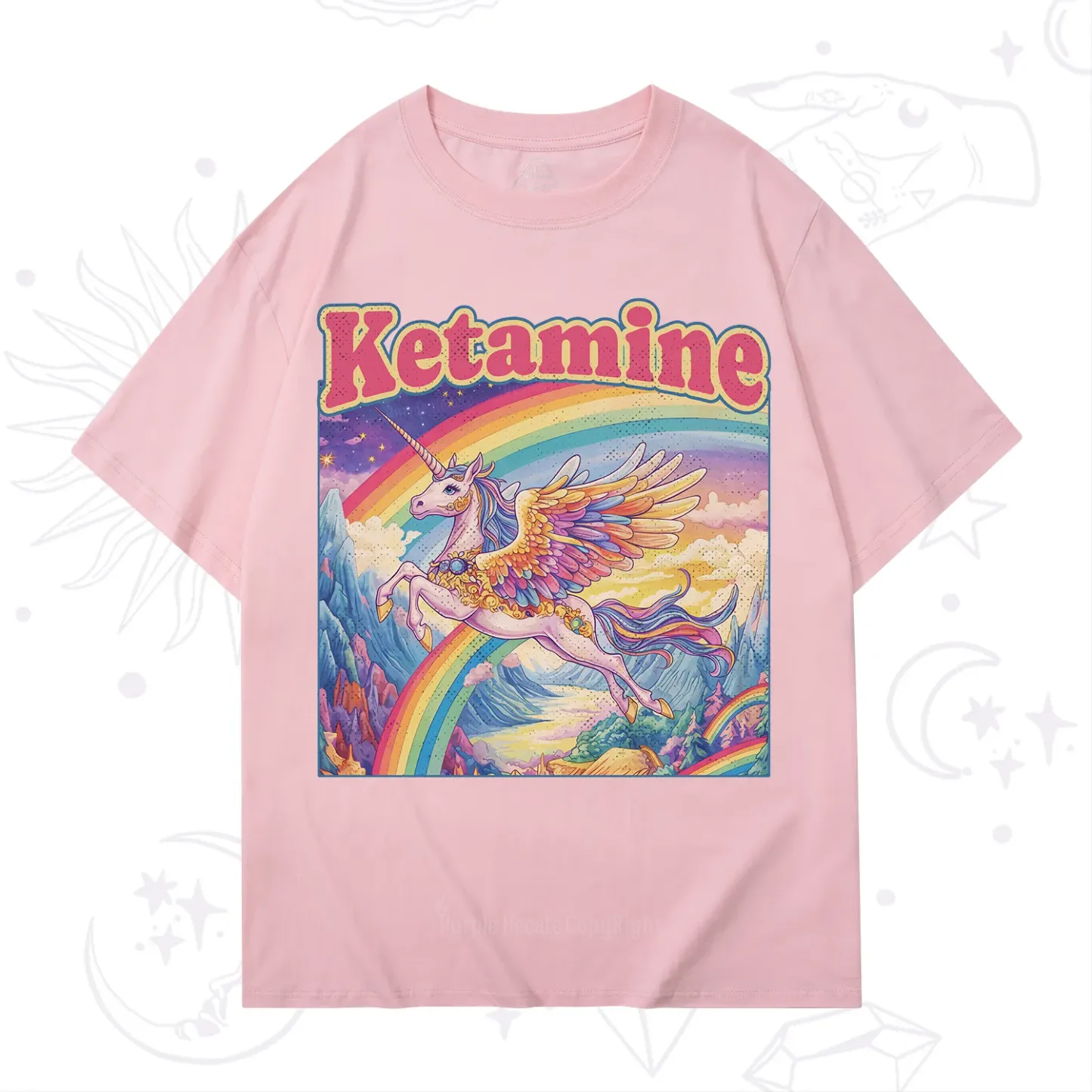 Purplehecate Ketamine Rainbow Unicorn T-Shirt