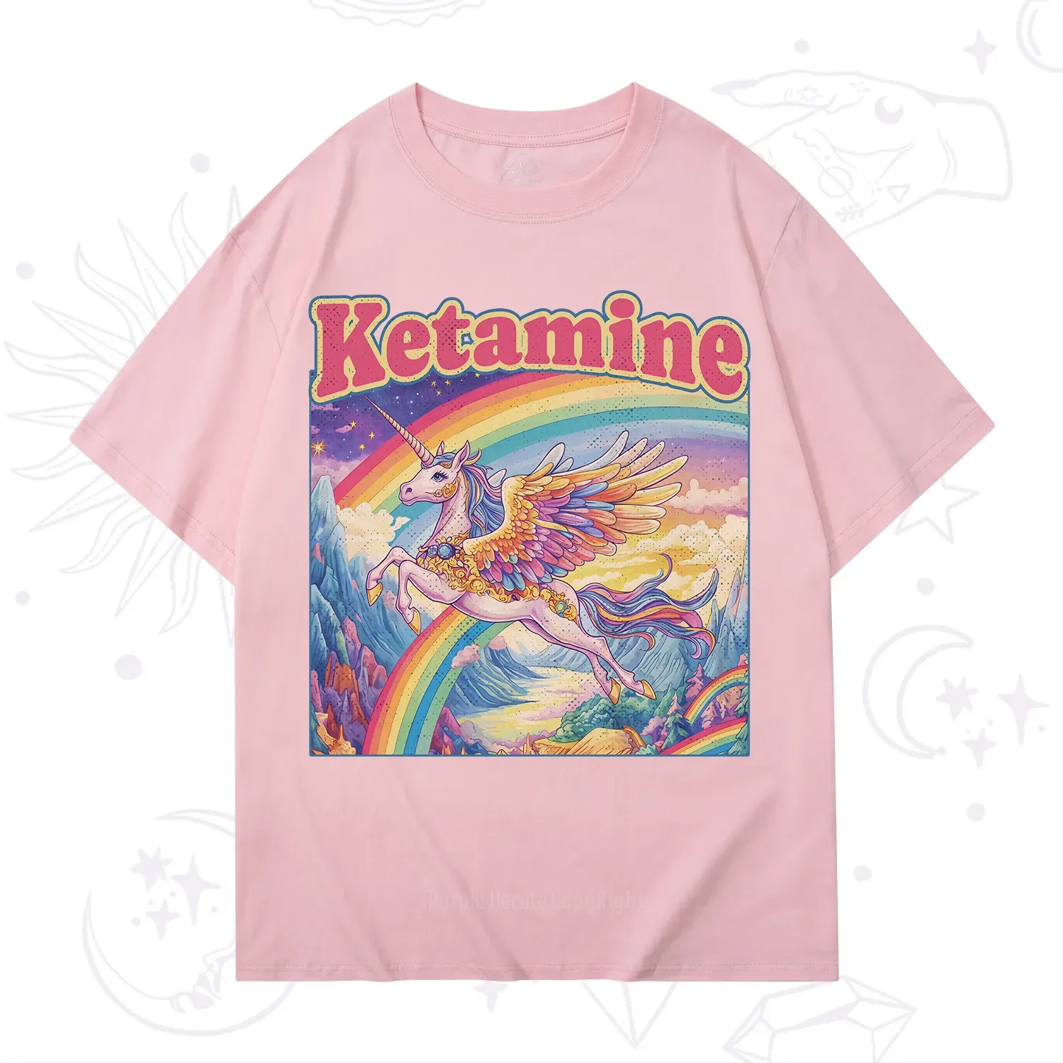 Purplehecate Ketamine Rainbow Unicorn T-Shirt