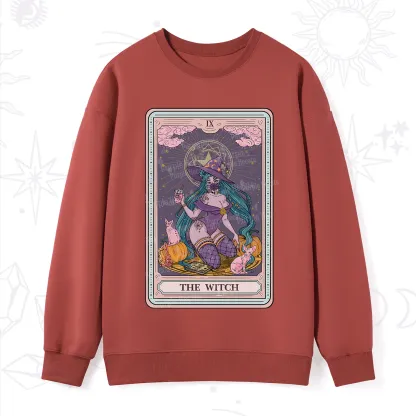 Purplehecate The Witch Tarot Halloween Sweatshirt