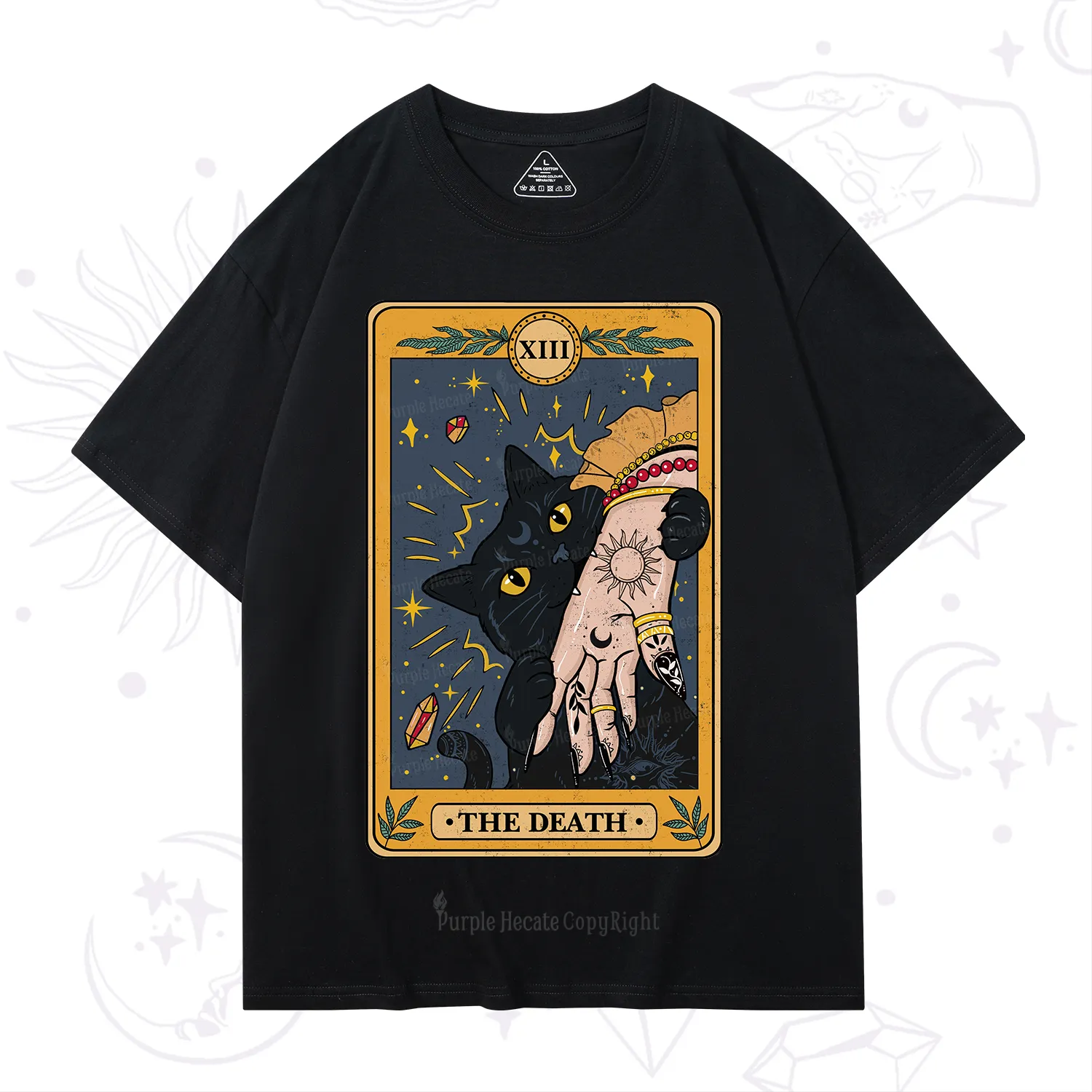 Purplehecate The Death Tarot Card T-Shirt