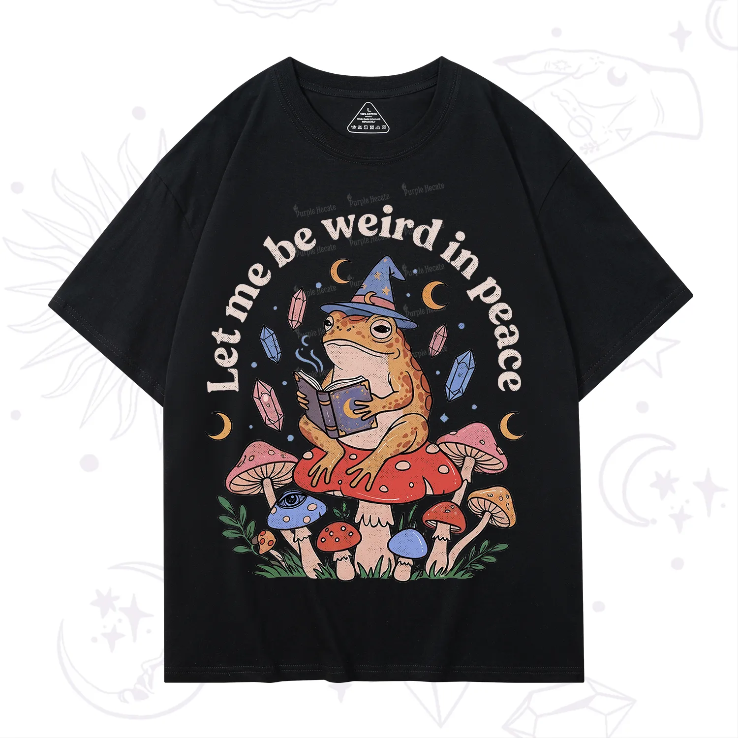 Purplehecate Let Me Be Weird in Peace Frog T-Shirt