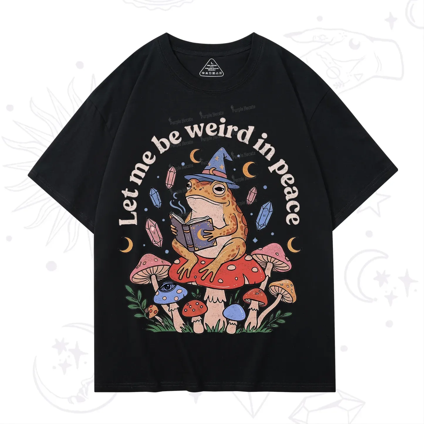 Purplehecate Let Me Be Weird in Peace Frog T-Shirt