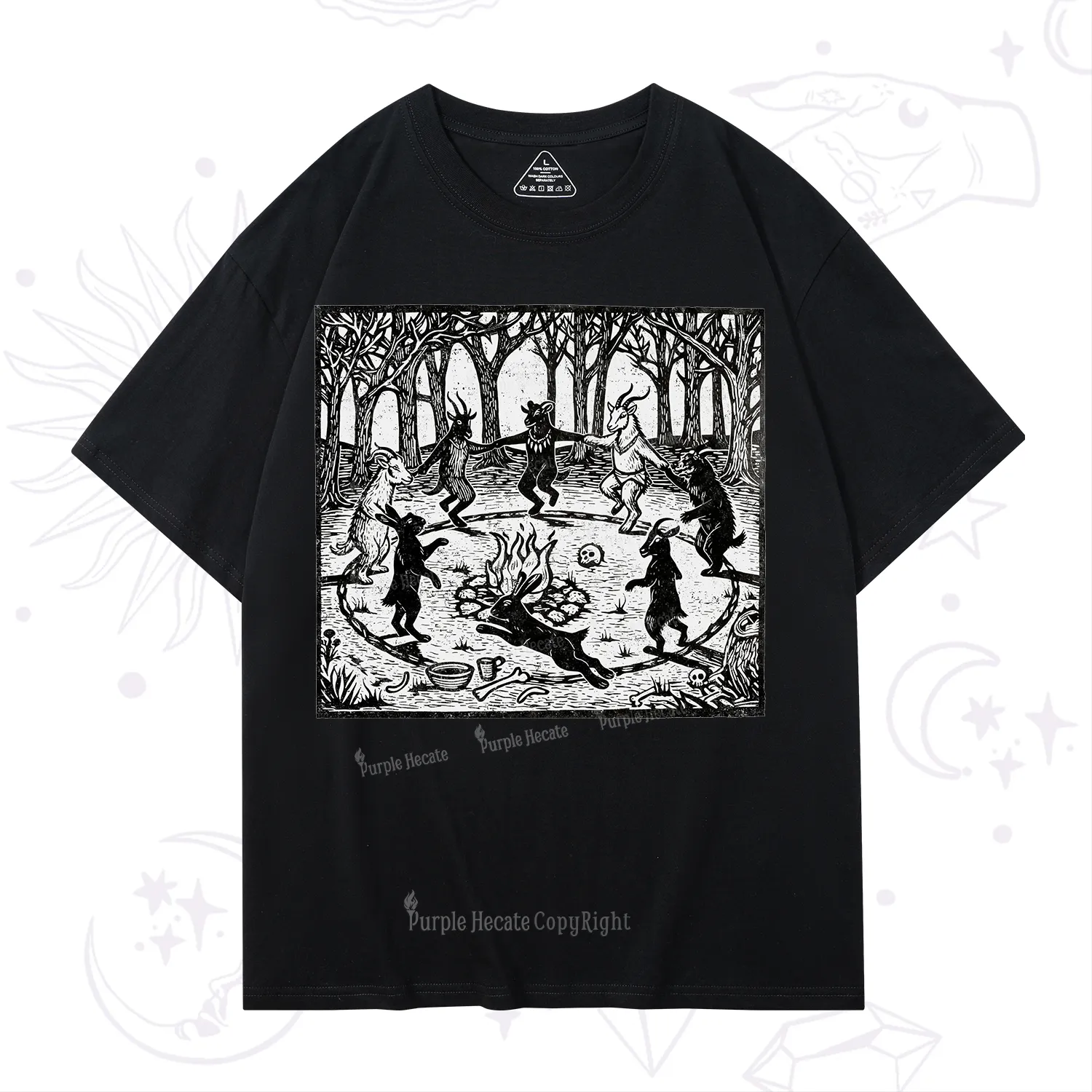 Purplehecate Woodland Rites of the Black Goat T-Shirt