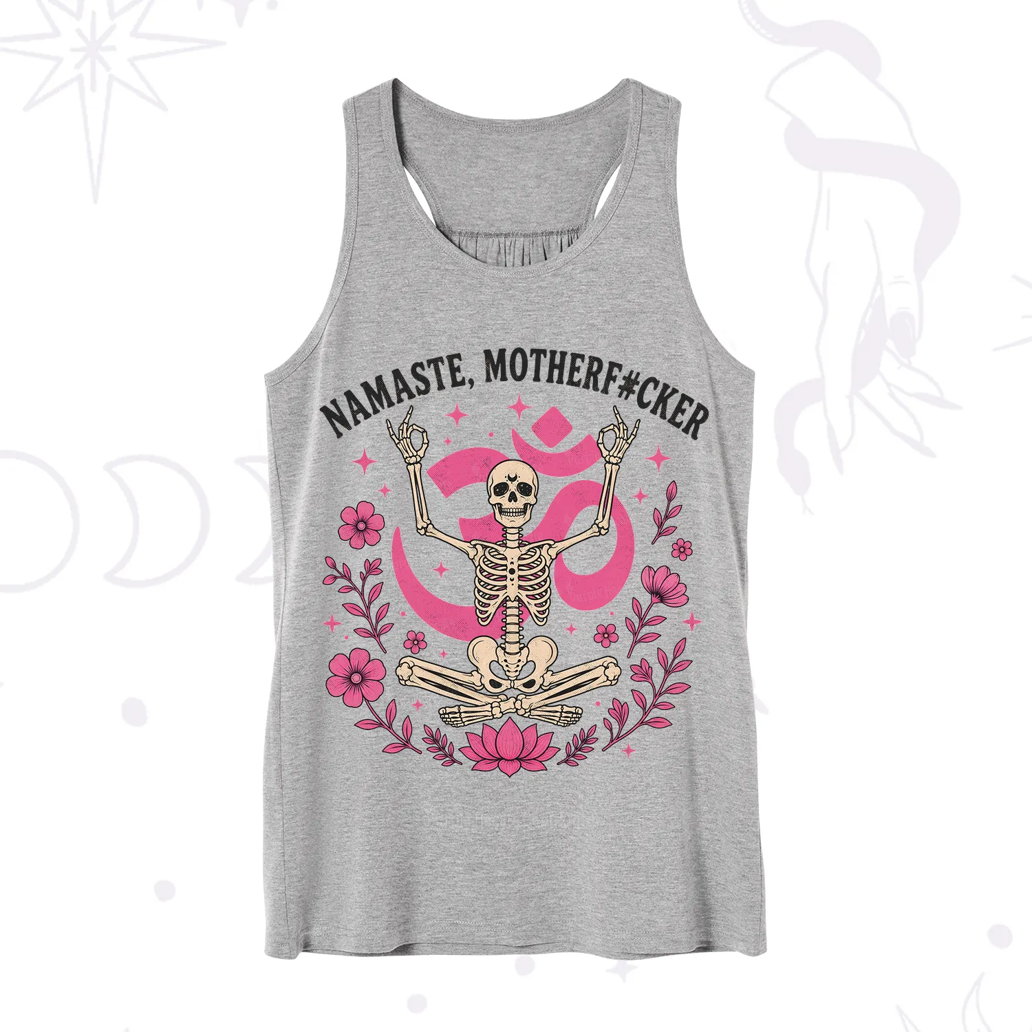 Purplehecate Namaste Motherf*cker Skeleton Tank