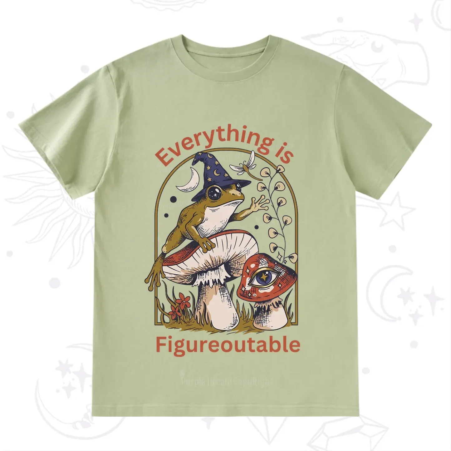 Purplehecate Everything Is Figureoutable Frog T-Shirt