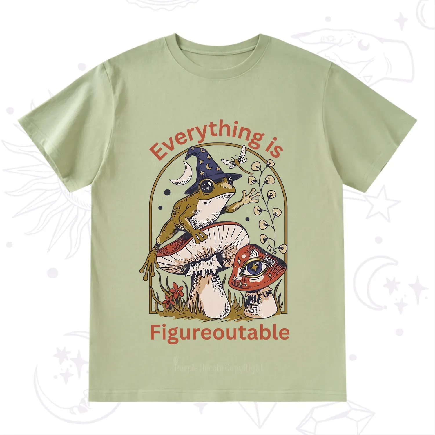 Purplehecate Everything Is Figureoutable Frog T-Shirt