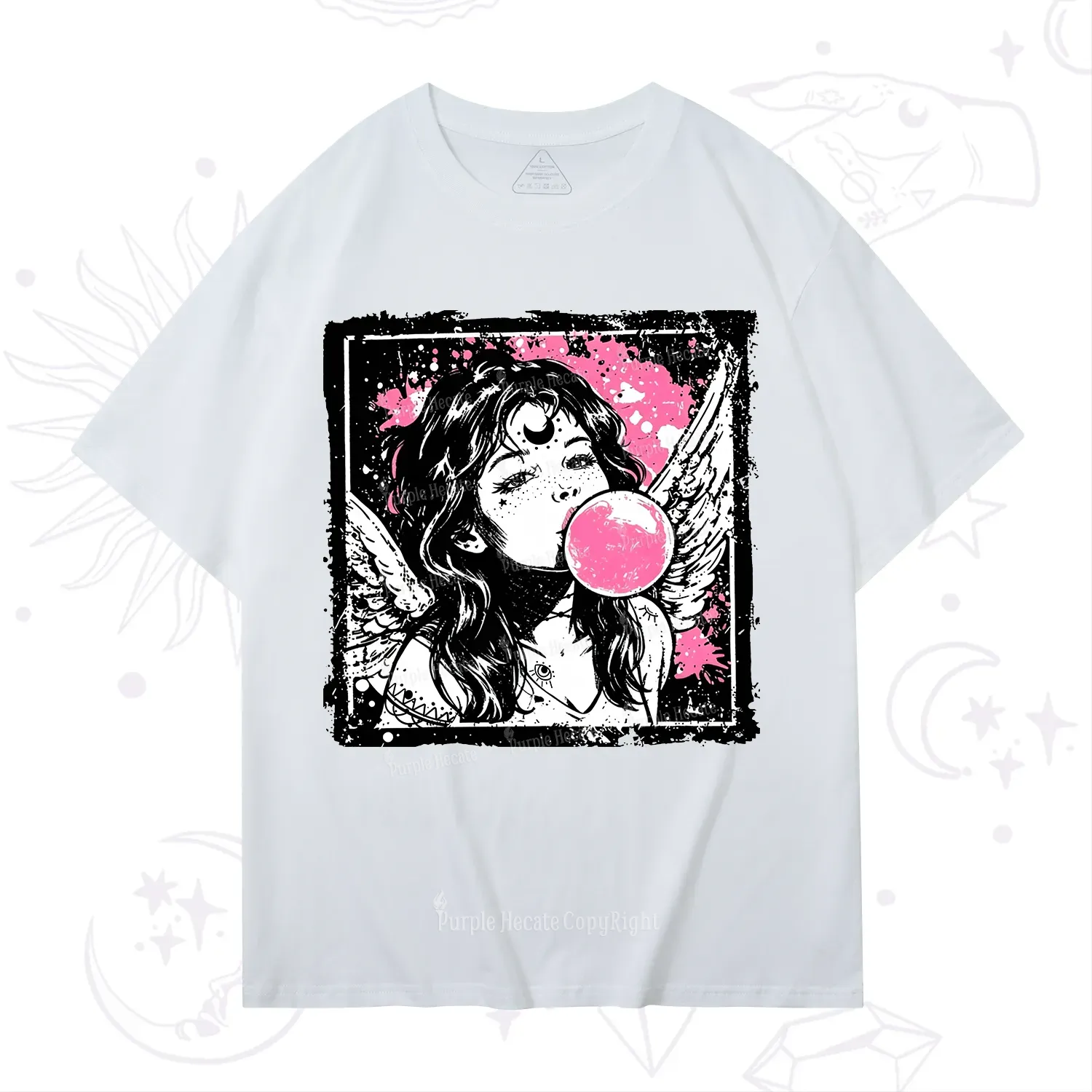Purplehecate Grunge Angel with Bubblegum T-Shirt