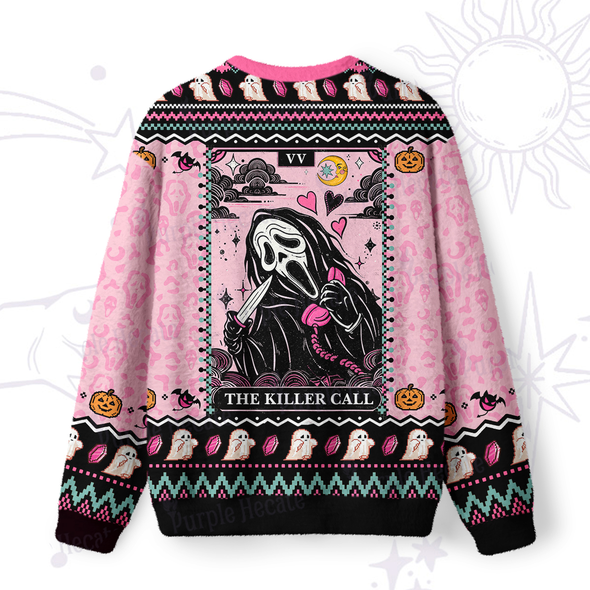 Purplehecate The Killer Call Ugly Halloween Sweatshirts