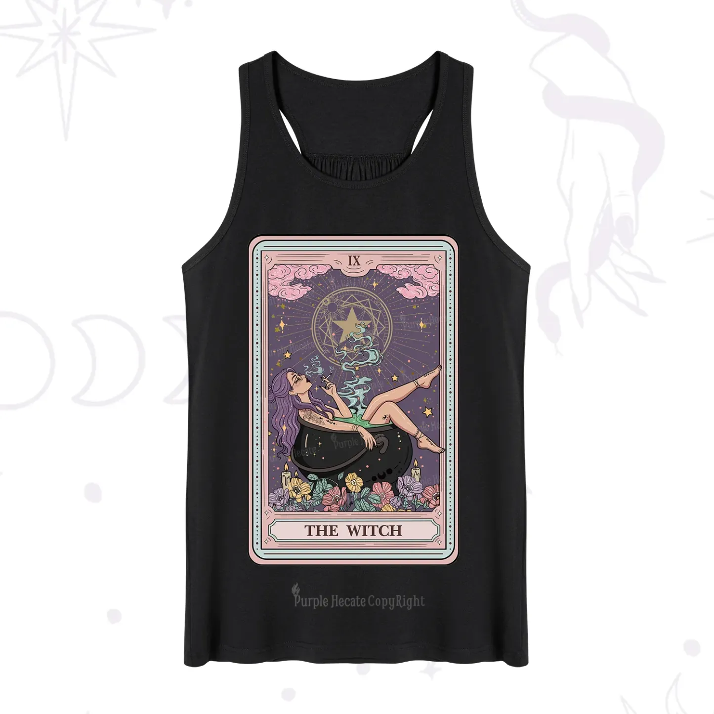 Purplehecate The Witch Tarot Card Tank