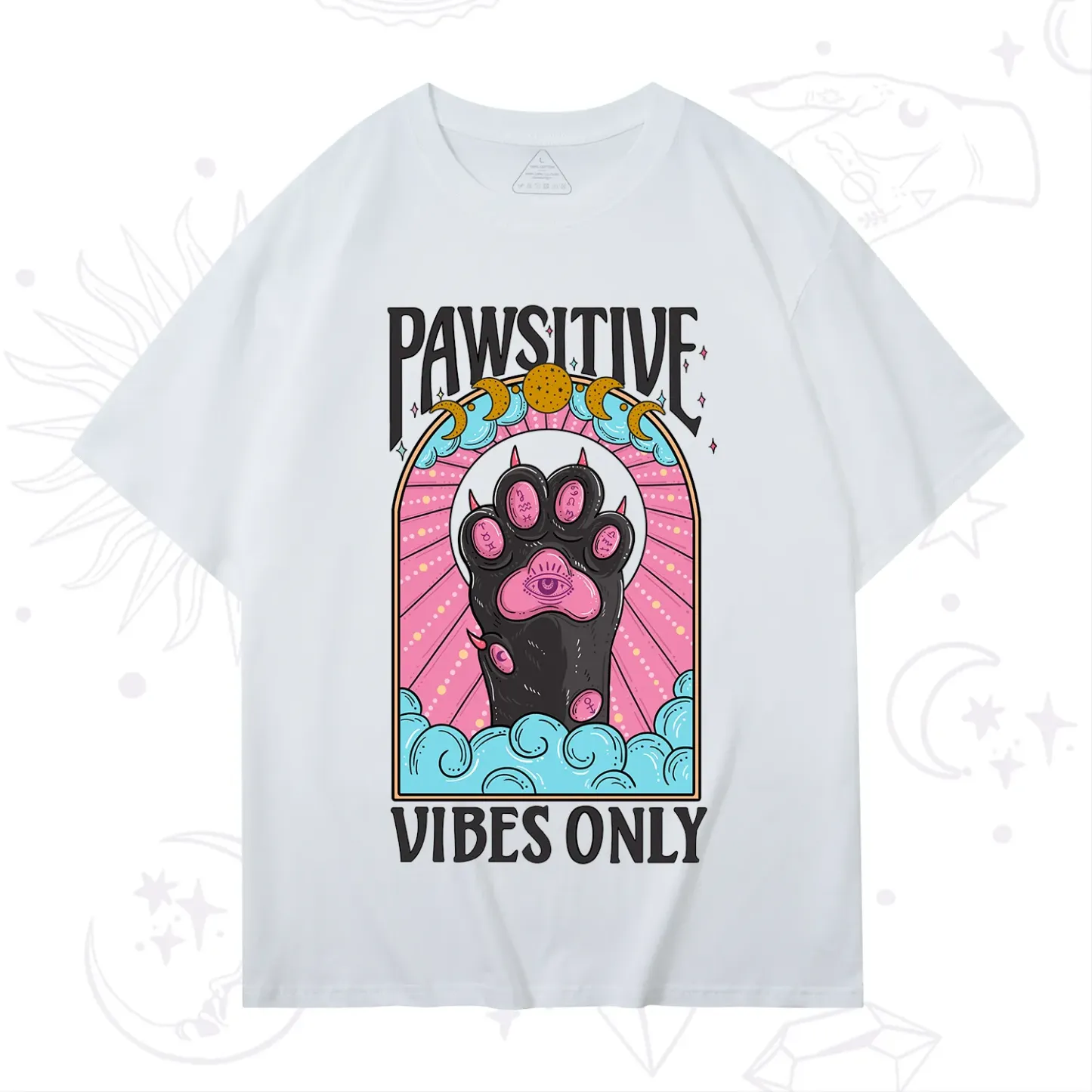 Purplehecate Pawsitive Vibes Only T-Shirt