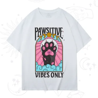 Purplehecate Pawsitive Vibes Only T-Shirt