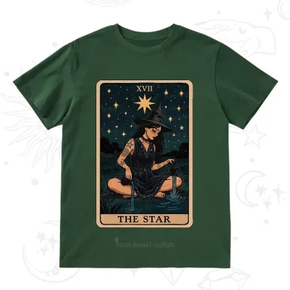 Purplehecate The Star Witch Tarot T-Shirt