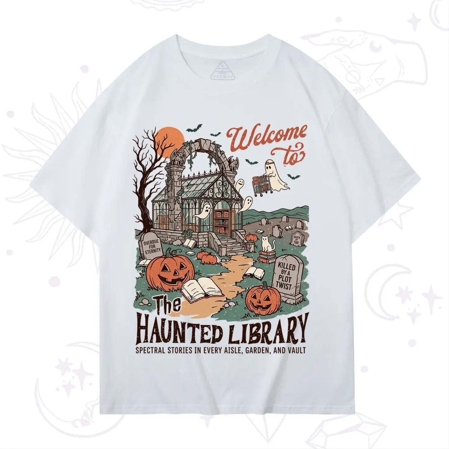 Purplehecate Welcome to the Haunted Library T-Shirt