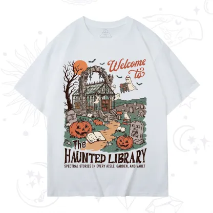 Purplehecate Welcome to the Haunted Library T-Shirt