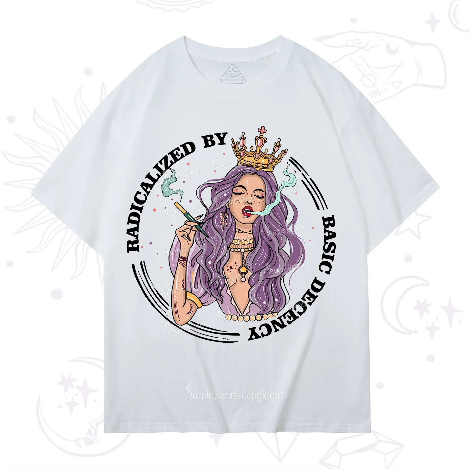 Purplehecate Radicalized By Basic Decency T-Shirt