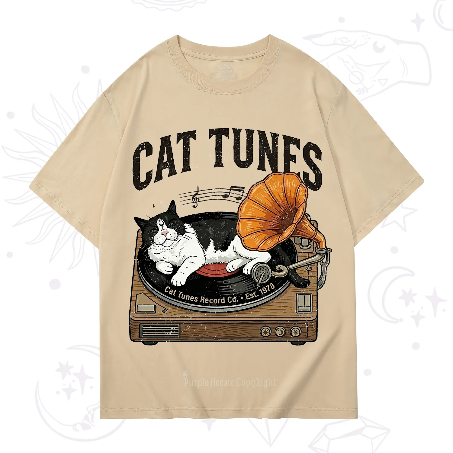 Purplehecate Cat Tunes T-Shirt