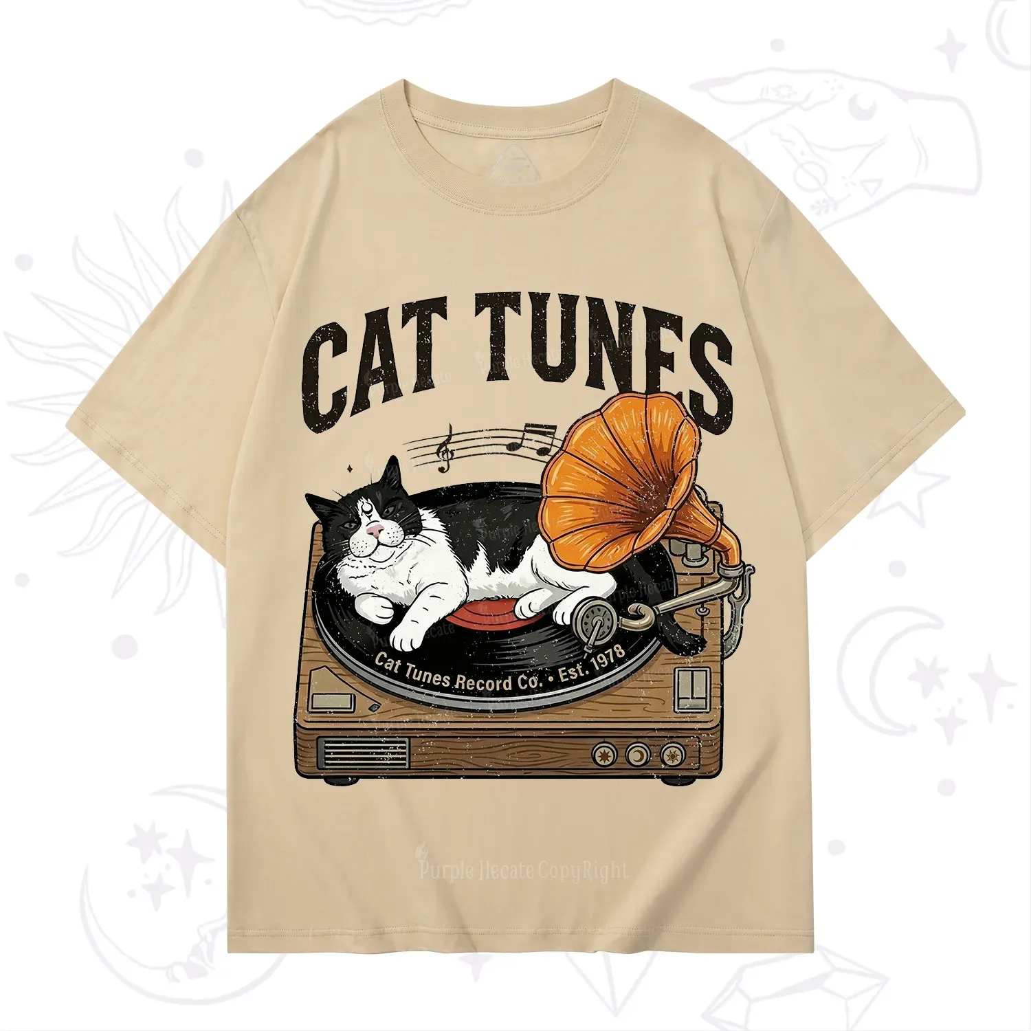 Purplehecate Cat Tunes T-Shirt
