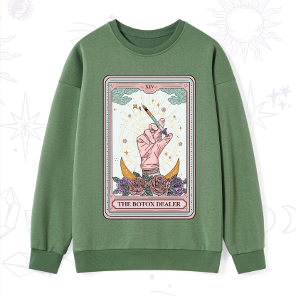 Purplehecate The Botox Dealer Tarot Card Sweatshirt