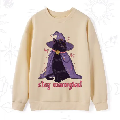 Purplehecate Stay Meowgical Cat Sweatshirt