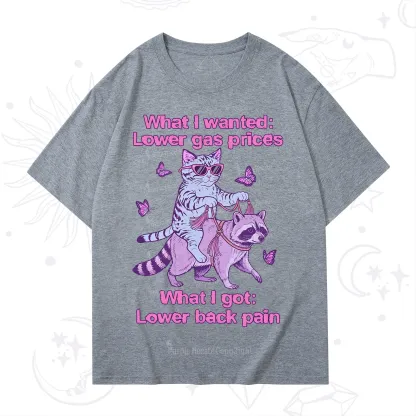 Purplehecate Lower Gas Prices Lower Back Pain Cat T-Shirt