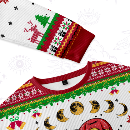 Purplehecate Magic Mushroom Ugly Christmas Sweater