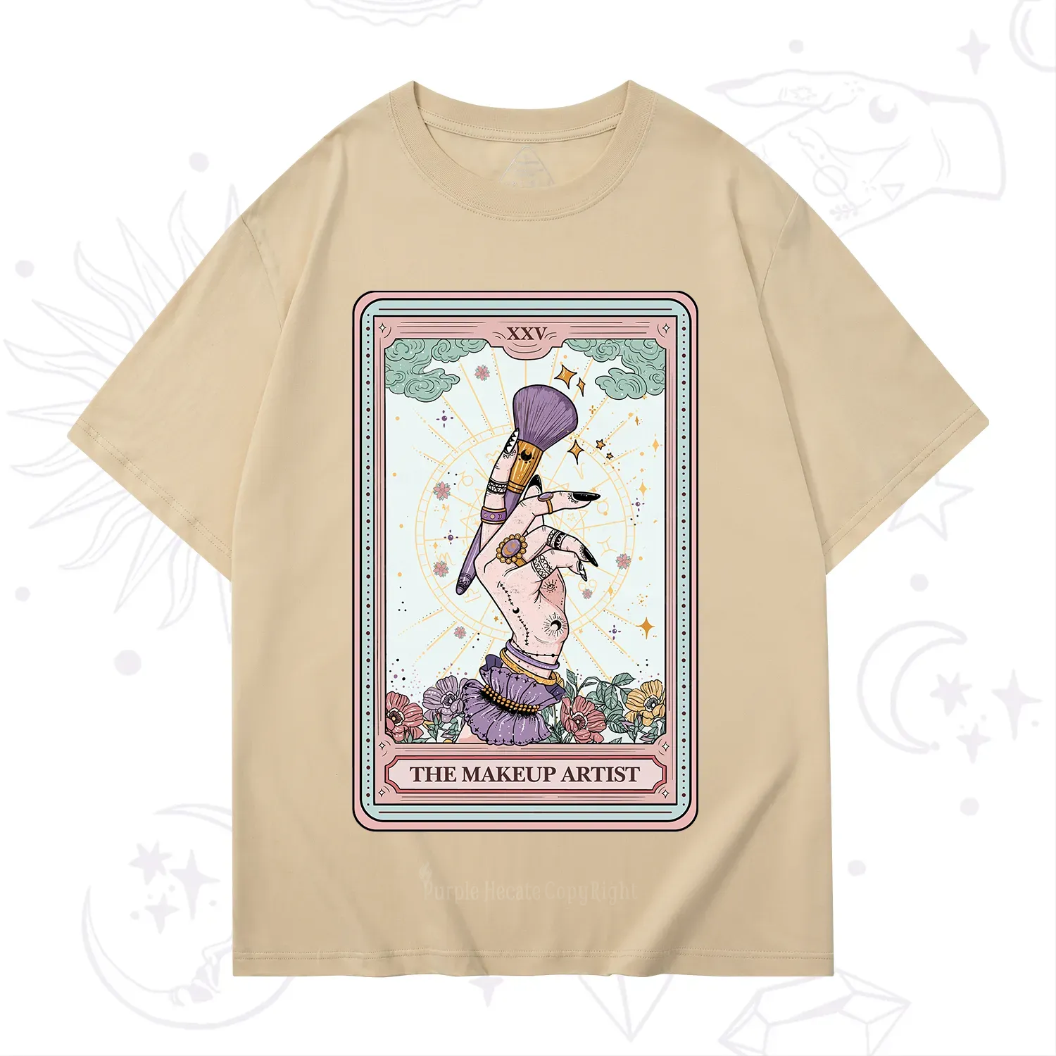 Purplehecate The Makeup Artist Tarot T-Shirt