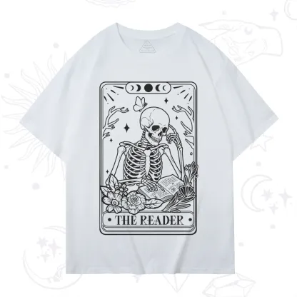 Purplehecate The Reader Tarot Skeleton T-Shirt
