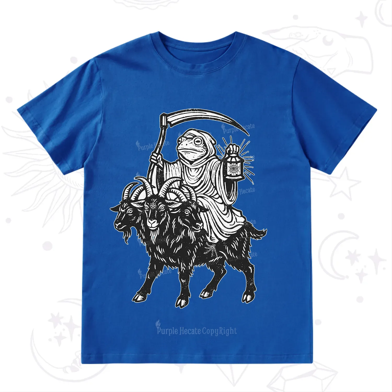Purplehecate Death Frog Goat Rider T-Shirt