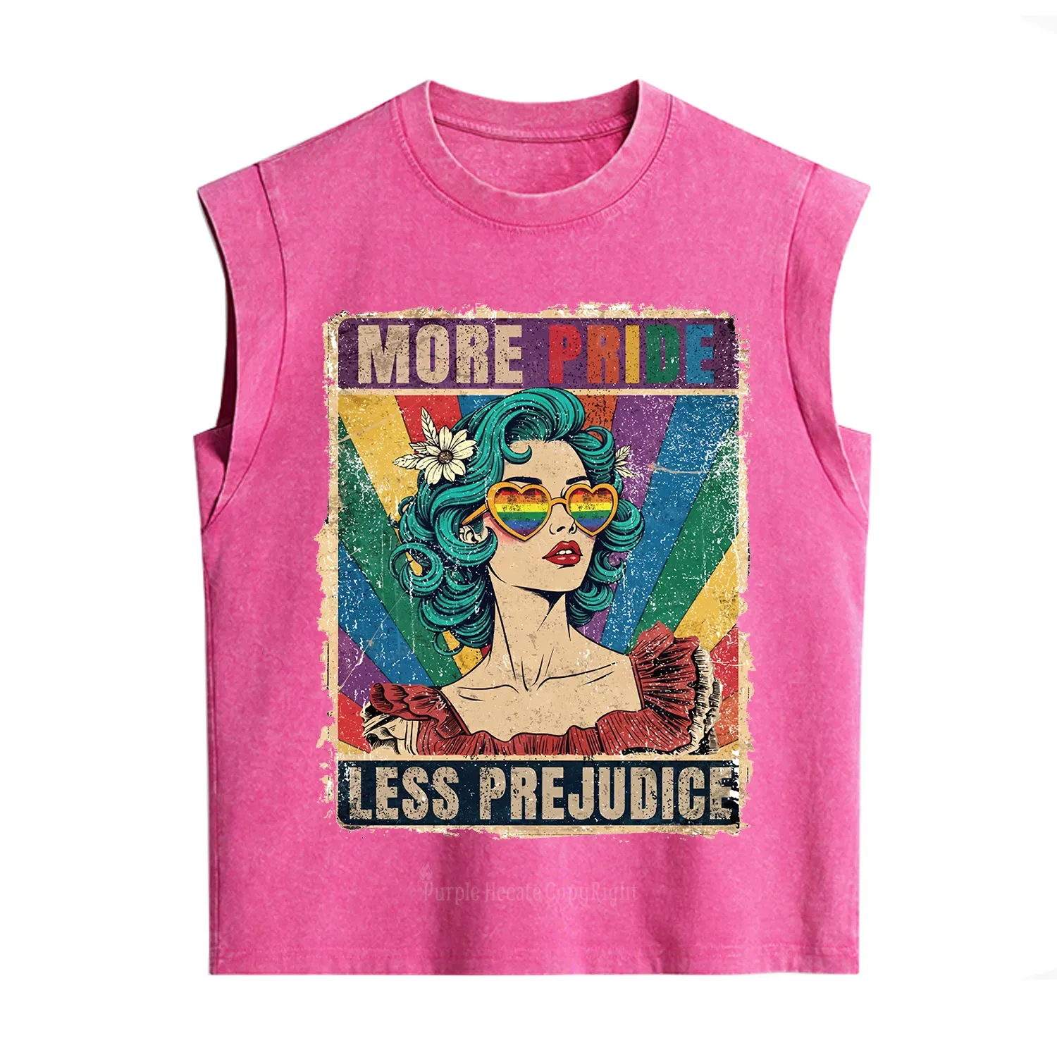 Purplehecate More Pride Less Prejudice Vintage Washed Tank